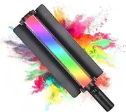 RGB Handheld Video Light Tube Photography Light Wand 3000K-6000K Dimmable 135pcs Beads Built-in Battery with Detachable Reflector for Vlog Product Portrait Photography