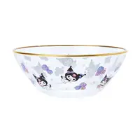 在飛比找momo購物網優惠-【SANRIO 三麗鷗】金邊透明玻璃碗 點心碗 酷洛米(餐具