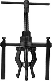 Three Jaw Type Bearing Puller Gear Extractor Automotive Machine Removal Separate Tool Kit Strong Structure Design Carbon Steel Black 220mm 816g Suitable for 16 45mm Inner Hole