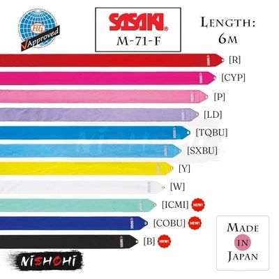 SASAKI - M-71-F - Rayon Ribbon (6m) - Rhythmic Gymnastics