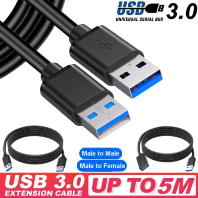 USB A 5Gbps Data Transfer Extender Cord for Xbox PS4 Oculus VR Headsets Car Fan