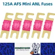 5 x 125A AFS Mini ANL Fuses 125 Amp fuses Car Truck Boat Stereo Audio AFS Fuses