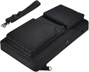 yuksok DJ Controller Storage Bag Turntable Carrying Case Rustproof Travel Thicken Scratch Resistant with Removable Strap Travel Case