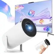 Mini Projector with Wifi 6 and Bluetooth, 4K 1080P Support Portable Projector