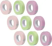 FOYTOKI 9pcs Set Green Breathable Eyelash Glue Lash Cluster Adhesive Tape for Beauty