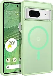[BENTOBEN] for Google Pixel 7 Case [Compatible with Magsafe] Translucent Matte Magnetic Pixel 7 Case Magsafe Slim Thin Shockproof Women Men Protective Phone Cover for Google Pixel 7 6.4", Matcha Green