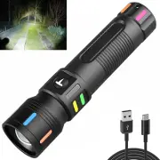 Small LED Flashlights 20000 High Lumens Rechargeable, Handheld Zoomable Flash Li