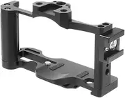 ZV1 Camera Cage Rig Stabilizer Fit for Sony ZV1 SLR Camera Cold Shoe 1/4 3/8 Mount Fit for Mic LED Light Extension Holder Vlog Cage