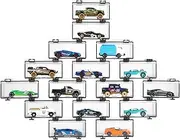 REASOR Hot Wheels Display Case, Stackable Toy Car Storage, Transparent Organizer for 1/64 Scale Diecast Cars, 16 Pack Clear Case for Matchbox and Hot Wheels, Dust-Proof