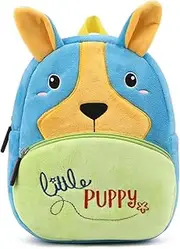 [Ladyzone] Toddler Backpack Zoo Animals Backpacks Cute Plush Bag Cartoon 10" Preschool Book Bag For 2+ Years Girls Boys