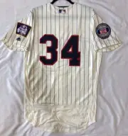 Majestic AUTHENTIC 44 LARGE, MINNESOTA TWINS KIRBY PUCKETT FLEX BASE Jersey