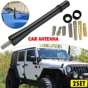 2X 4" Bee Sting Aerial Black Car Mast Antenna Ariel Mini Radio Stubby AM/FM For (for: Mini)