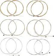 SG Store 2Sets Guitar Strings Acoustic Guitar Strings EJ16 Phosphor Bronze Wound Guitar Strings Custom Light Gauge 12-53 for 6 String Guitar
