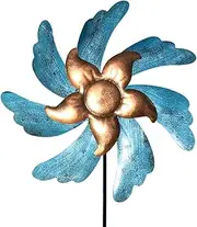 Wind Spinner Outdoor Metal Yard Art Decorations Decorative Sculptures Wind Spinner Yard Decorations Metal Windmill for Outdoor Yard Patio Lawn Garden
