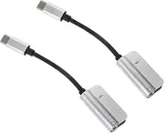 CONGARTENO 1 Set Compact Type C to Audio Adapter Headphone Converter for Stable Performance Lightweight Durable Design for Phones and Accessories Finish