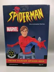 Spider-Man Animated Series Diamond Select Peter Parker Unmasked Resin Bust NEW!
