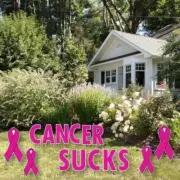 Cancer Sucks Yard Letters Decoration 15 piece Set - FREE SHIPPING