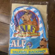 Vintage 1987 Talking ALF Alien Life Form TV Show Child’s BackPack RARE Sealed