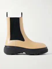 [Burberry] Burberry - Leather Chelsea Boots - Sand - IT38 IT 38 Neutrals