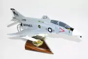 VMFA-542 Tigers F-4B Model, 1/42 (18") Scale, Mahogany, Marines, Fighter