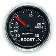 Autometer GS Boost/Vacuum Gauge Mechanical - 30 inHg/30 PSI, 2 1/16 Inch, AU3803