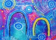 QPuzzles 260 Piece Jigsaw Puzzle - Indigenous Art - Inner Child
