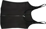 [LIFKOME] Backless Shaping Bodysuit for Women Tummy Control Camisole Zipper Vest Black