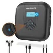 CD Player Portable Bluetooth CD Player with Speakers and FM Transmitter Recha...