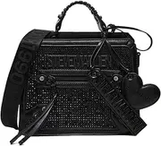 [Steve Madden] Evelynj Box Tote Update, Black, Black, One Size