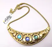 Brighton VERSAILLES AMALIA NWT $98 Multi Color Crystal Gold Collar Necklace
