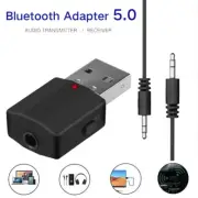 2 In 1 USB Bluetooth 5.0 Transmitter Receiver Adapter Wireless For PC Car Kit