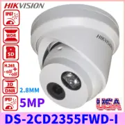 New Hikvision DS-2CD2355FWD-I 5MP IR WDR Turret POE Camera 3-Axis 2.8mm US Stock
