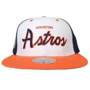 Houston Astros Mitchell & Ness MLB Snapback Hat Cap Script Logo NWT
