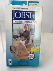 JOBST Silky Beige Opaque, Thigh High Compression Stockings 20-30 MmHg XL Extra L