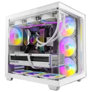 C5 ARGB Mid Tower PC Case with 7 PWM Fans and Tempered Glass Panels