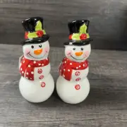 Young’s Inc Holiday Snowmen Salt & Pepper Shakers