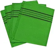 Korean Italy Towel Exfoliating Bath Washcloth [4 Pcs] (Green) Towel