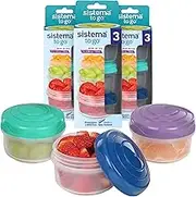Sistema Stackable Mini Snack Containers 9 Pack 130ml