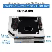 NEW HDD Universal CD/DVD Caddy SATA to SATA Hard Drive-Adapter For Laptop T2A5