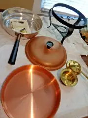 Benjamin & Medwin Copper Douro Chafing Serving Warming Double Pot Pan