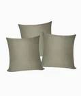 3 x Plain Satin 22x22 Grey Cushion Cover / Pillow Cases /Sofa Décor