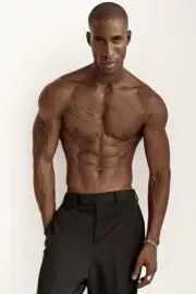 [O523] Handsome Man Cute Male Model Showing Off Body Physique Art Photography
