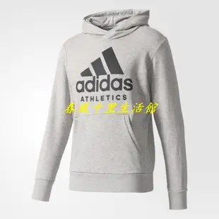 保證正品? adidas 愛迪達 ID 刷毛 長袖 連帽 上衣 棉 帽t Pullover Hoodie 黑 灰爆款