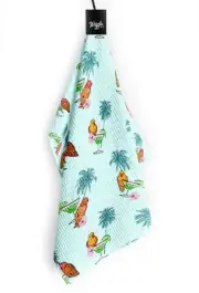 NEW Waggle 20x20 Pargarita Magnetic Microfiber Golf Towel