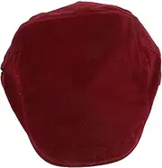 [FOMIYES] Vintage Washed Newsboy Cap for Men Adjustable Breathable Summer Hunting Hat Retro Style Cabbie Beret for Spring and Summer Outfits Red