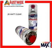 SPRAY MAX 2K MATT CLEAR TOUCH UP SPRAY SOLID DIY AUTOMOTIVE TOP COAT 400MLS