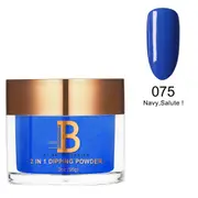 Billionaire SNS Gelish Dip Dipping Acrylic Nail Powder 075 Navy, Salute! 56g