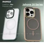 MOMAX CASEFORM PLAY 防震啞光手機殼,金屬相機邊緣支持 IPHONE 16 PRO MAX 的磁性無線