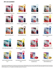 McDonald's 2025 Toys AFL Sports BAG CLIP With Stickers & Card New In Box - Pick