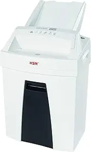 Autofeed HSM SECURIO AF100 2063111 Shredder with Additional Manual Input up to 6 Sheets (Particle Cut), 4 x 25 mm, White